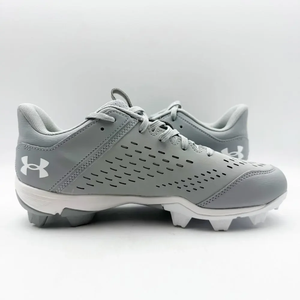 Under Armour Mens Leadoff Low RM Molded Baseball Cleats Size 12 Grey White NWOB